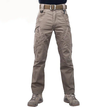 IX9 City Tactical Cargo Pants Men Hiking   Hunting Pants Cotton Many Pockets Stretch Flexible Man Trousers XXXL