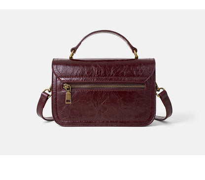 Women's Genuine Cow Leather Shoulder Bags Ladies Fashion Versatile Designer Luxury Crossbody Bag Female Retro Handbags for lady