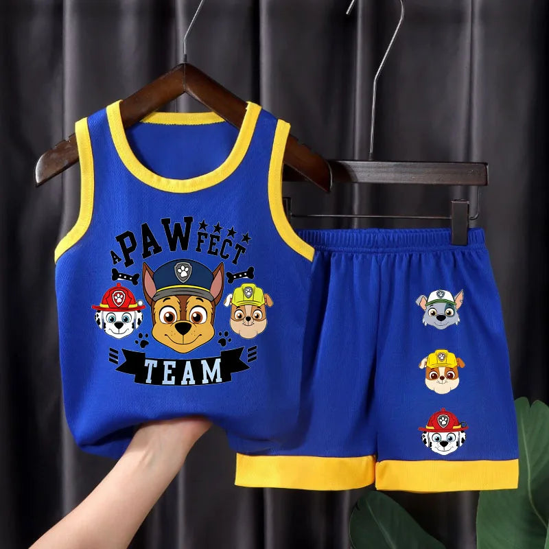 Boys Basketball Clothes Sets Summer Kids Casual Vest and Shorts Two Piece Suit Breathable Comfy Mesh Child Outfits