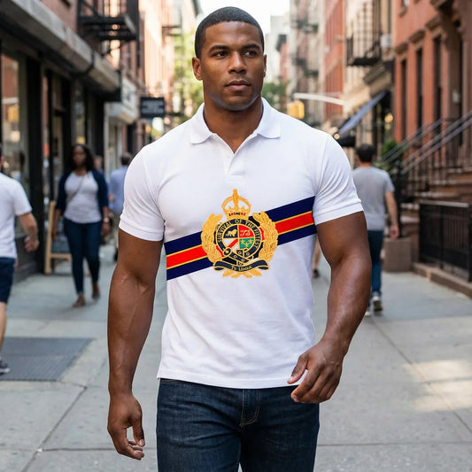 Men's polo shirt survival of the fittest cotton embroidery stitching color classic fashion original design pure cotton quality