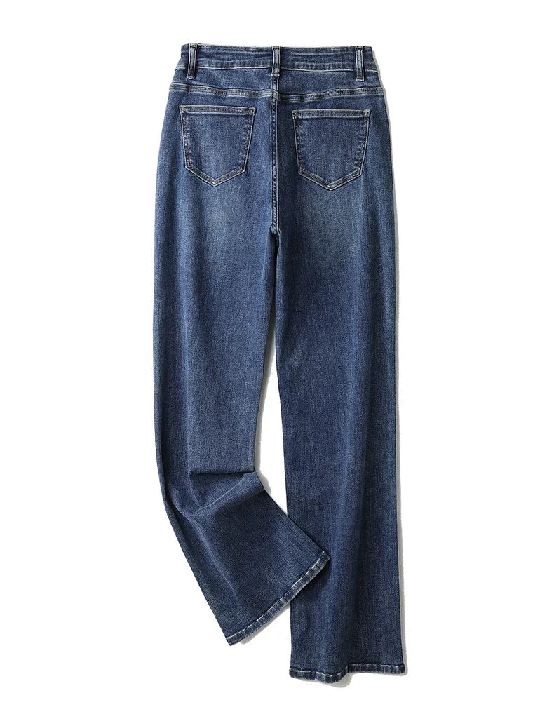 Plus Size Women Jeans Wide Leg Women Jeans Autumn Straight Lady Loose Large Size Jeans 175cms Lady Women Jeans 2023 Full Length