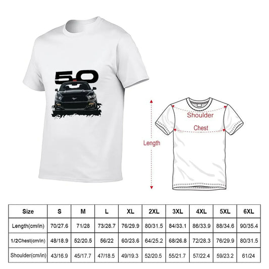 Black Mustang S550 T-Shirt for a boy hippie clothes vintage plain t shirts men