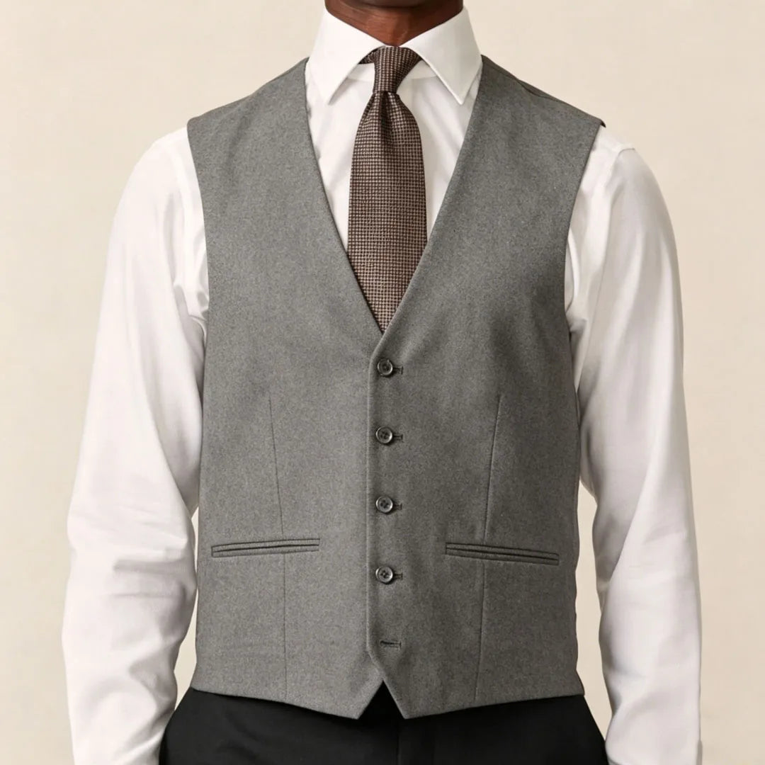 Men Vest Black Solid Single Button V Neck Waistcoat For Wedding Banquet Business Party Casual Work Casual Daily Men Suit Vest