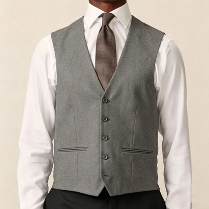 Men Vest Black Solid Single Button V Neck Waistcoat For Wedding Banquet Business Party Casual Work Casual Daily Men Suit Vest