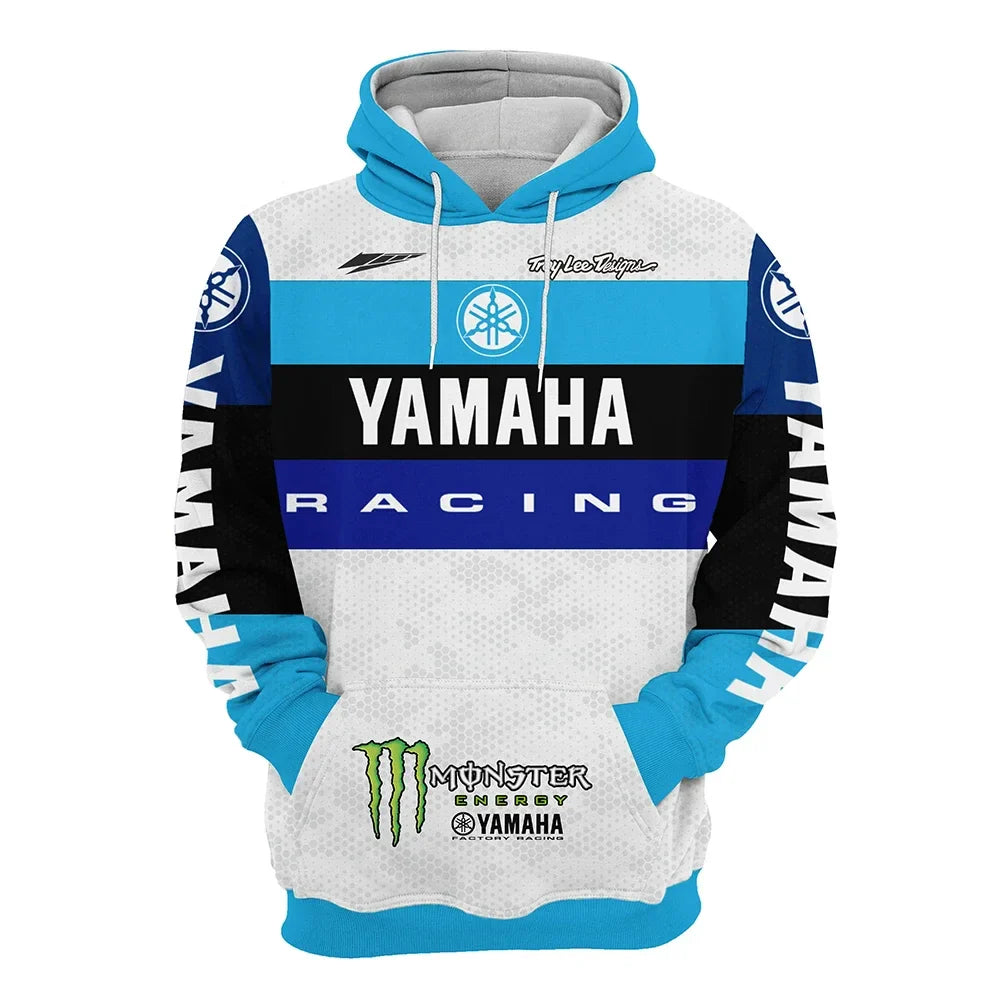 2026 Hot Selling Yamaha 3D Printed Hoodies, Spring and Autumn Men's and Women's Sweatshirts, Harajuku Street Jackets, Sports Top