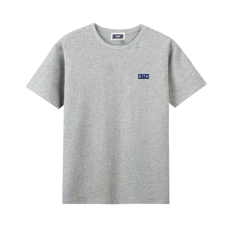 Summer Exported to Japan Korean Cotton Men Women T-shirt Embroidery letter Logo Couple Casual Loose O-Neck Short Sleeve Tees