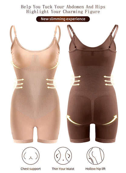 Women Seamless Bodysuit Push Up Corset Waist Trainer Trimmer Butt Lifter Body Shaper Slimming Shapewear Tummy Control Underwear