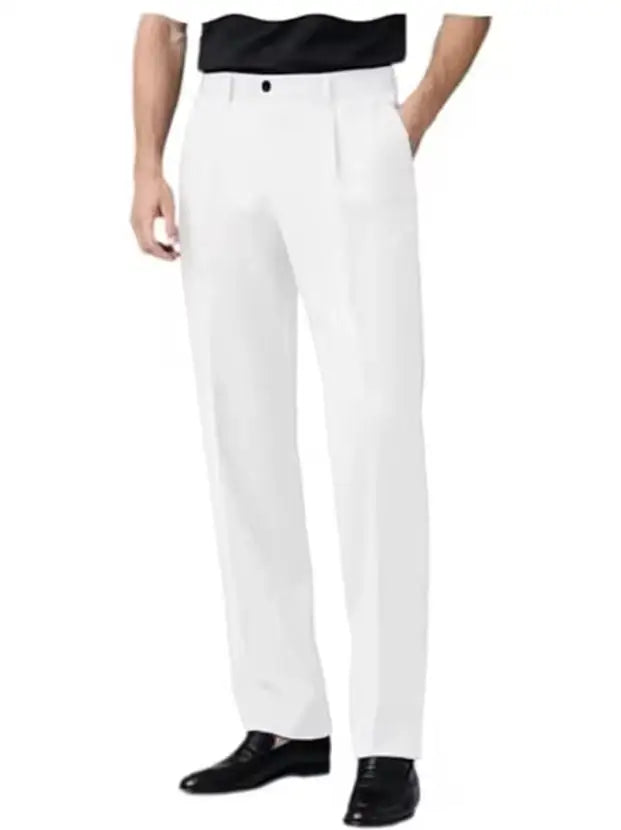 Men's Pleated Dress Pants Wide-Leg Versatile Premium Formal Banquet Wedding Summer Casual Trousers Chinos Business Daily Office