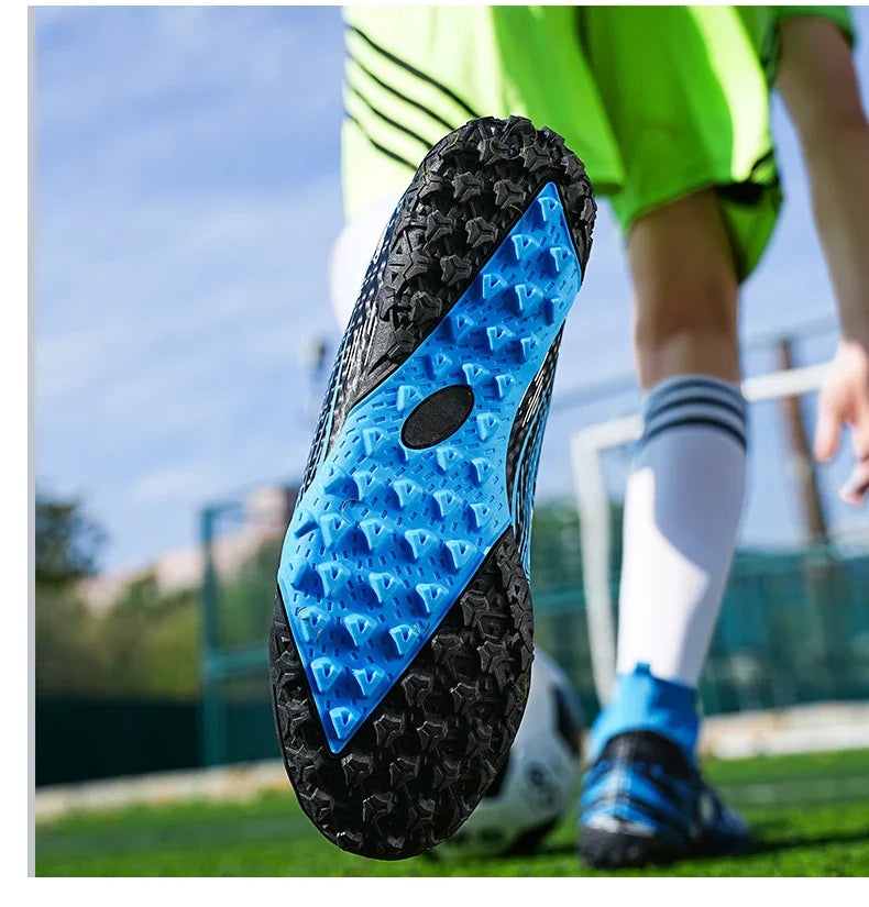 Men Professional Soccer Cleats Football Boots Studs Non Slip Breathable Training Boys Match Sneakers Comfortable for Grass Turf
