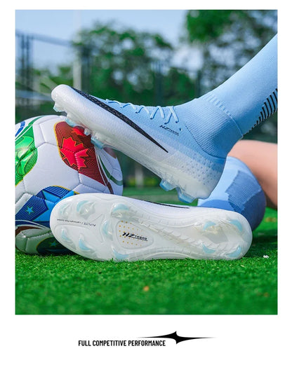 New Men Football Boots Women Professional Soccer Shoes Hot Sale TF/FG Sneakers Unisex High-quality Futsal Cleats Ultralight
