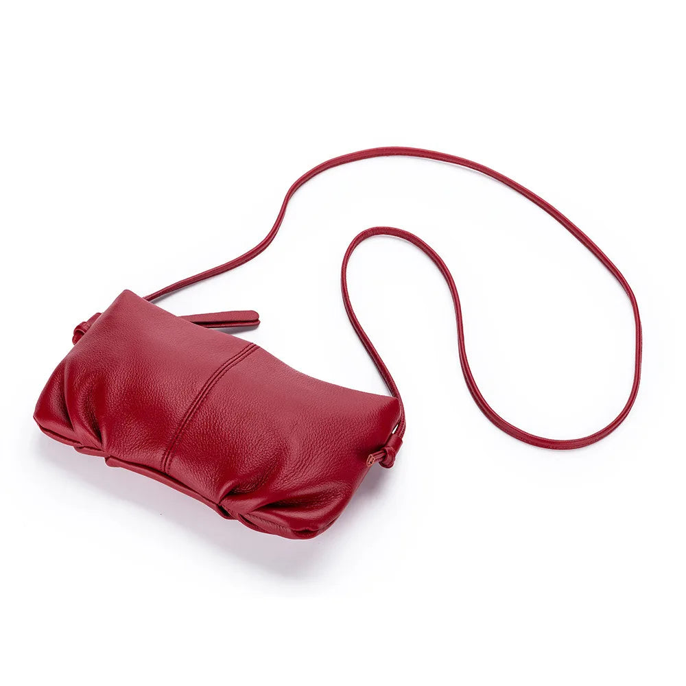Genuine Leather Yunduo  Shoulder Clutch Bag Women Cowhide Luxury Crossbody Designer Tote Handbag Girl Lipstick Key Phone Pouch