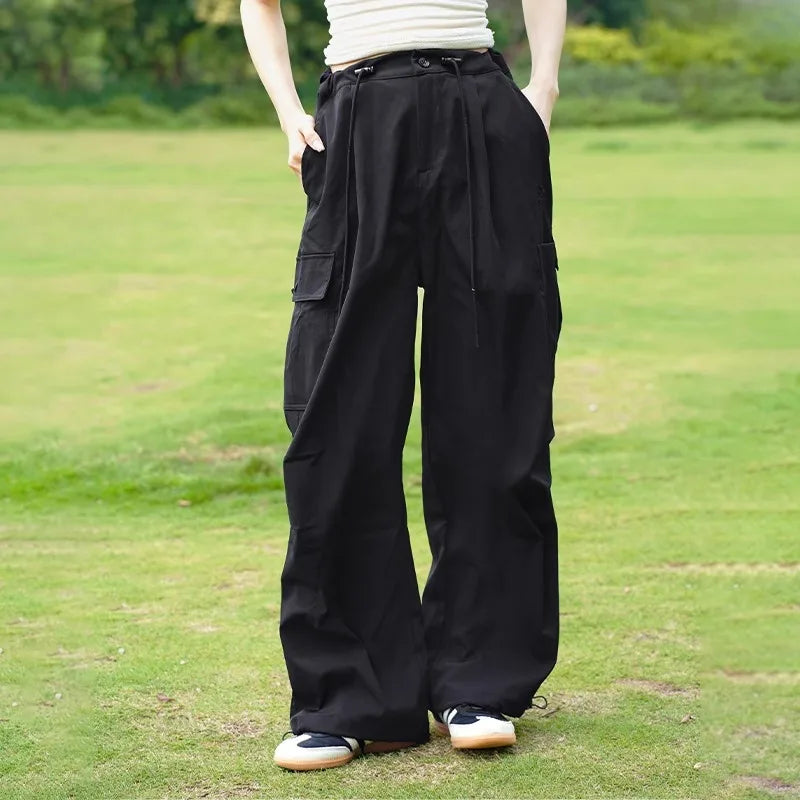 Outdoor Hiking Pants for Women Men's Casual  Trousers 2024 Autumn Sports Pants Loose Functional Overalls  Windproof