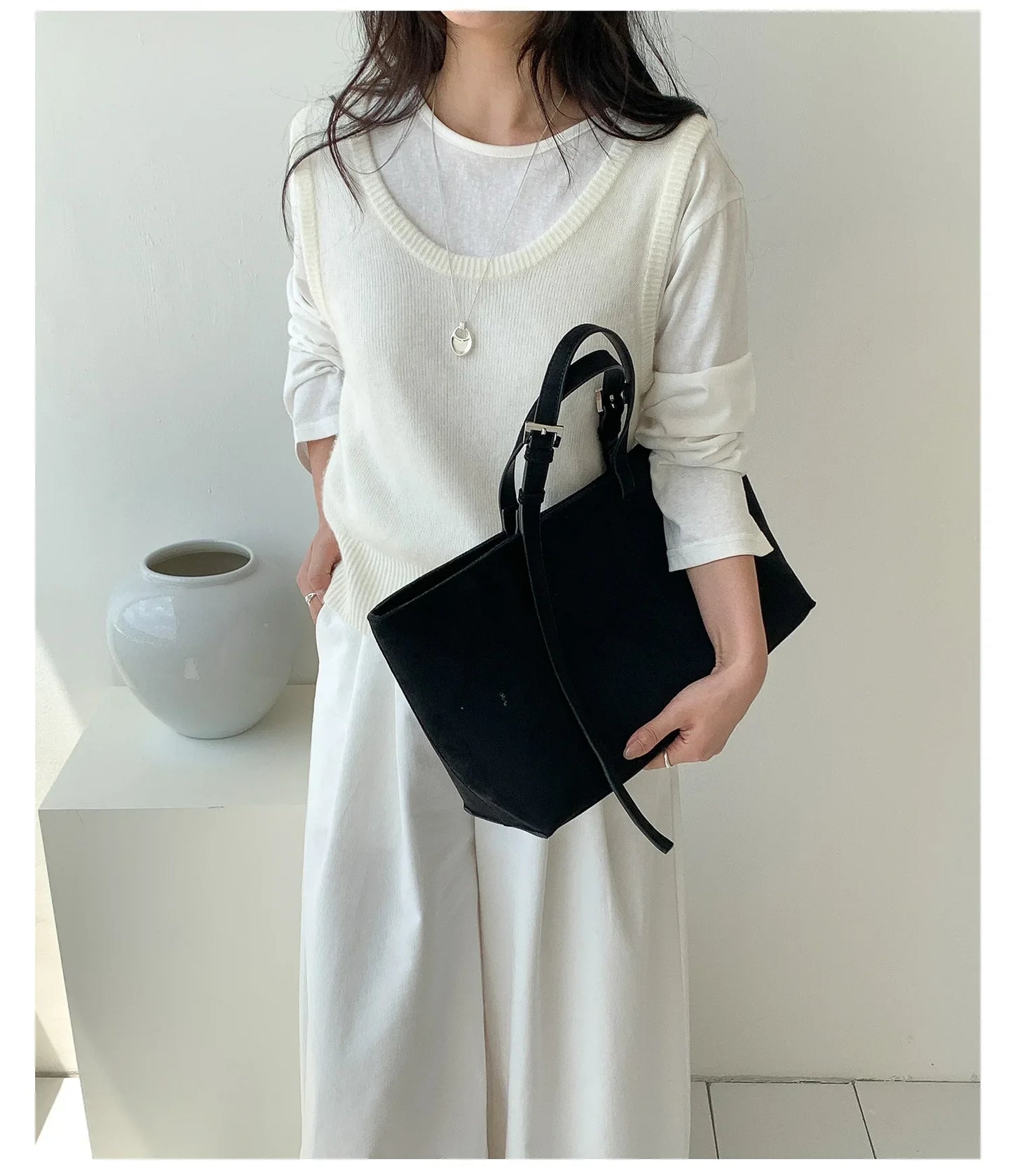 Retro Faux Suede Tote Women Bag Large Capacity Shoulder Bags for Women 2026 Matte Texture Designer Handbags and Purses Shopper