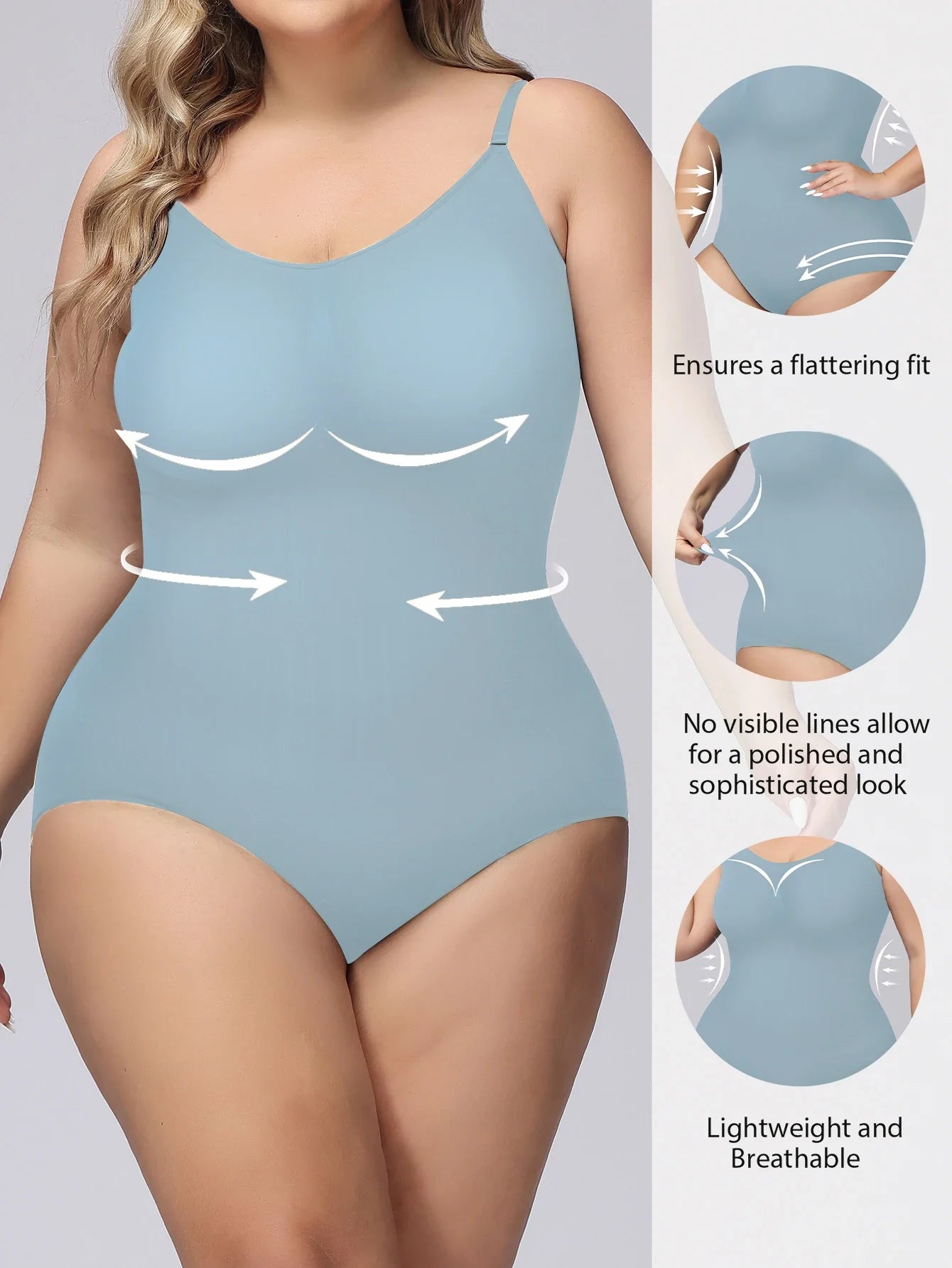 Women Full Tummy Control Bodysuit Shapewear Hip Butt Lifter Body Shaper Corset Thigh Reductive Slimming Waist Trainer Underwear