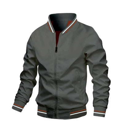 2024 Spring Summer Bomber Jacket Men Black Casual Slim Fit Baseball Mens Jackets New Autumn Fashion High Quality Jackets for Men