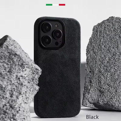 Premium Soft Suede Metal Camera Lens Protection Magnetic Phone Case for IPhone 16 15 14 Plus 13 12 Pro Max shockproof Back Cover