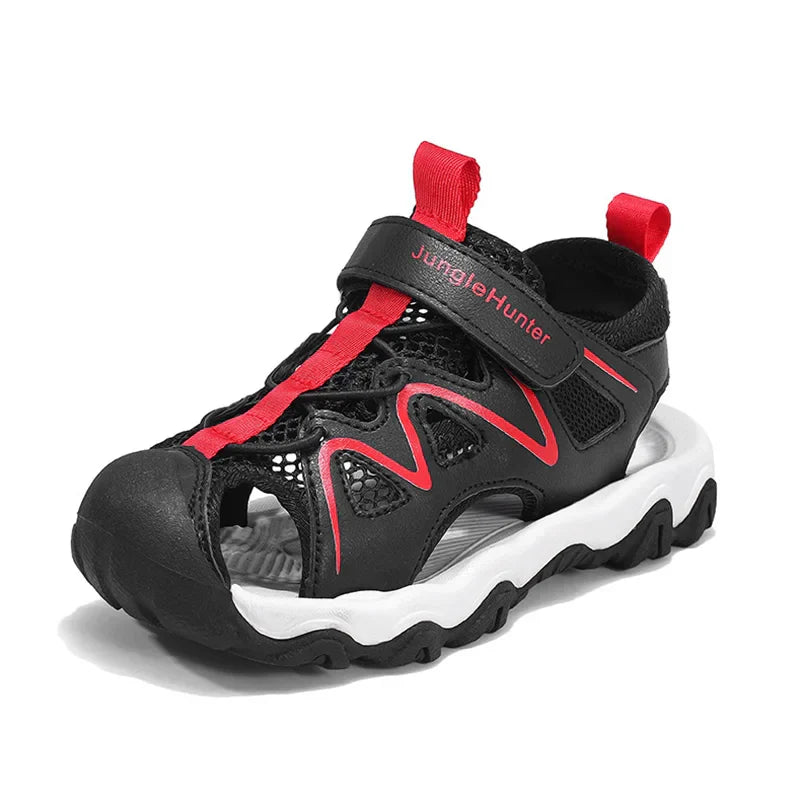 Kids Sports Sandals Closed Toe Summer Outdoor Water Shoes for Boys Girls Athletic Beach Sandials Non-slip Size 28-39