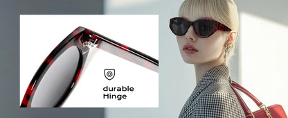 Women Butterfly Acetate Polarized Sunglasses Thick Frame UV400 Protection Sun Glasses Fashionable Ladies Shopping Gift