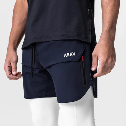 Men's Quick-Dry Gym Shorts Breathable Summer Training Running Basketball Fitness Jogging Loose Fit Streetwear Casual Sportswear