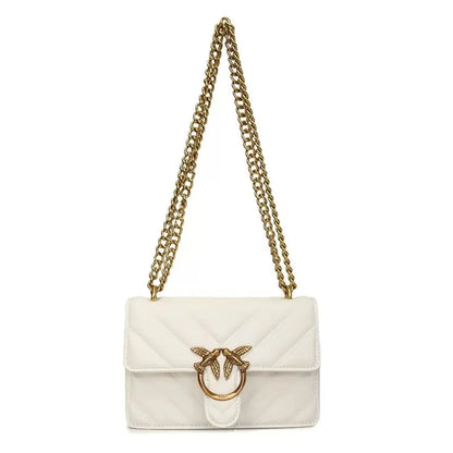 New Women Embroidered Swallow Small Square Bag Luxury Chain High End Versatile Shoulder Crossbody Bag Fashion Daily Casual Ladie