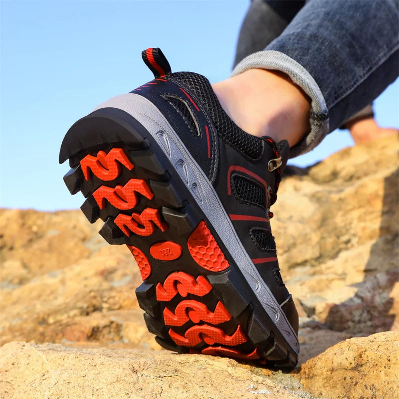 2022 Latest Summer Safety Work Shoes For Men Breathable Indestructible Steel Toe Boots Male Footwear Anti-smash Hiking Shoes