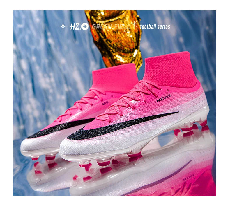 New Men Soccer Shoes Hot Sale Football Boots Women Professional TF/FG Sneakers Unisex High-quality Futsal Cleats Ultralight