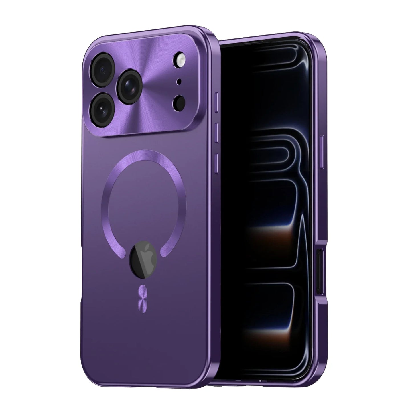 Magnetic Metal Aluminium Alloy Case for IPhone17 Pro Max 17 Pro Full Camera Lens Protective Original Color Phone Ultrathin Cover