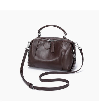 Women Natural Cow Genuine Leather Shoulder Bags Women Cowhide Bag Lady Soft Design Female Luxury Handbag for Ladies High Quality