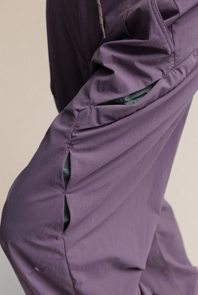 Men Women Lightweight Waterproof Quick Dry Outdoor Sport Hiking Loose Casual Techwear Track Cargo Pant Joggers Trousers