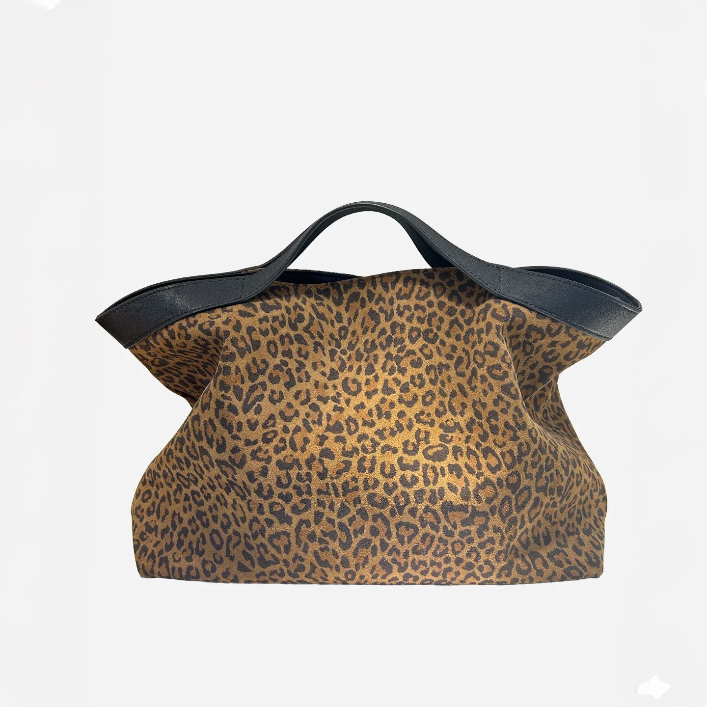 Suede Leather Women's Bag Tote Bag Large Shoulder Crossbody Bags Luxury Designer Trend Animal Leopard Print Handbag New In