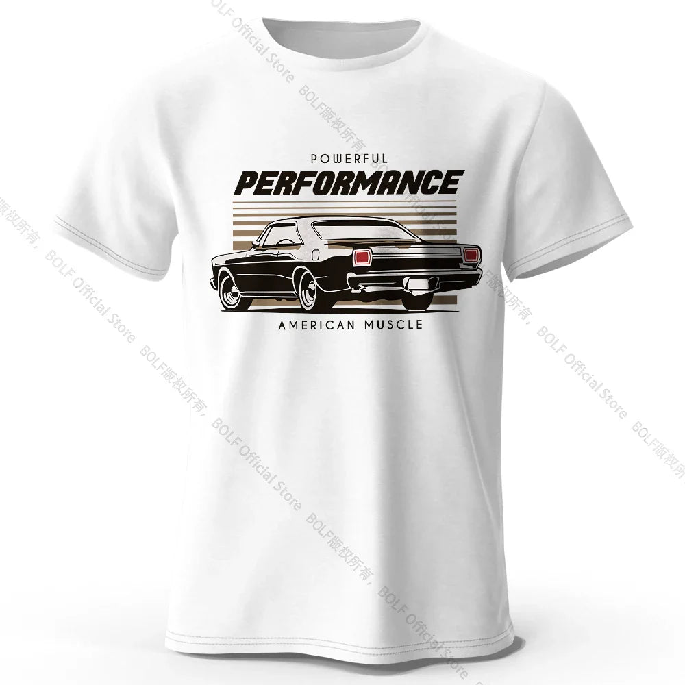 Custom Car Club Patch Printed Unisex Men Women T-Shirt Tees Tops 100% Cotton Embossed Logo Graphic Gearhead Outfit