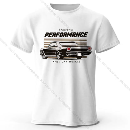 Custom Car Club Patch Printed Unisex Men Women T-Shirt Tees Tops 100% Cotton Embossed Logo Graphic Gearhead Outfit
