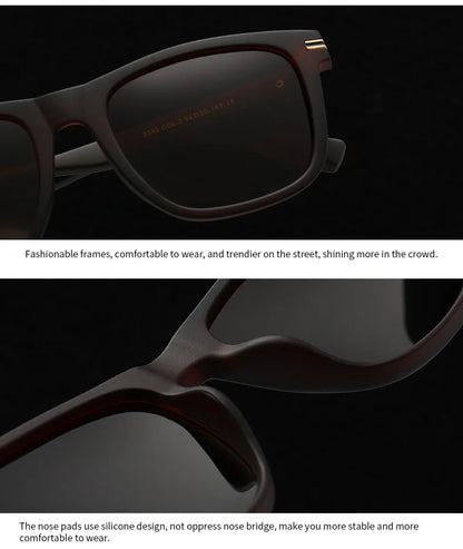 Trending Square Men Punk Rivets Sunglasses Retro Dark Green Eyewear Women Shades UV400 Polarized Sun Glasses