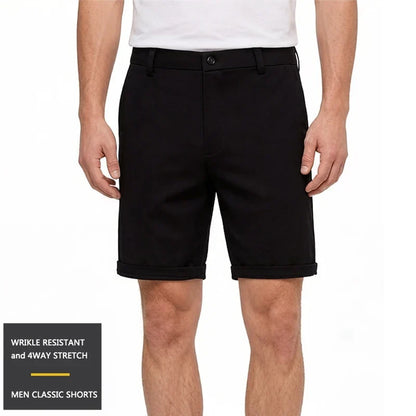 2026 Men's Golf Shorts Quick Dry 4 Way Stretch Casual Work Dress Hiking Shorts for Men Waterproof Knee Shorts