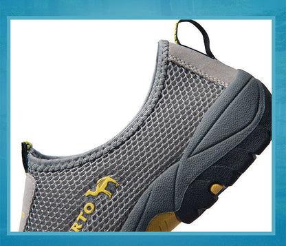 Fashion Summer Shoes Men Casual Shoes Mesh outdoor Breathable Slip-on Flats Men Sneakers Comfortable Water Loafers Zapatillas