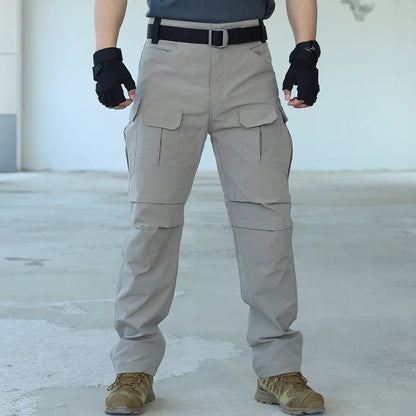 summer Tactical Multi-pocket Work Tactical Pants Men Outdoor Waterproof Sports Hiking Climbing Pants Combat Cargo Trousers