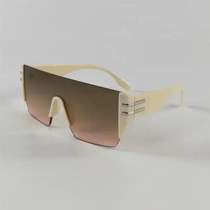 2025 New Rimless Oversized Sunglasses Women Men Luxury Brand High Quality Sun Glasses Ladies Unisex Eyewear UV400 Oculos De Sol