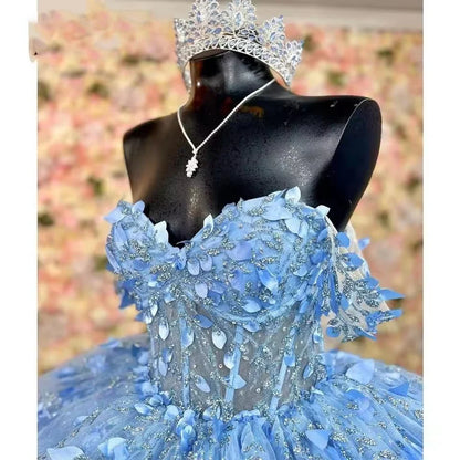 Shinny Party Dress 15 Quinceanera Dresses Ball Gown Luxury 15 Year Old Dress Formal Dress For 15 Years Party Customized