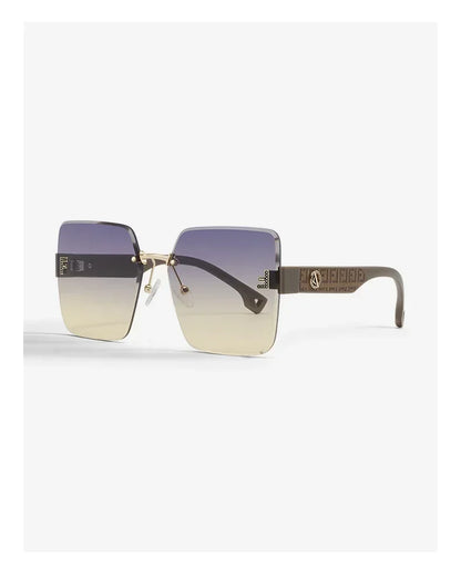 2025 New Fashion Gradient Sunglasses Women Square POLARIZED Ladies Sun Glasses Girls Rimless Vintage Luxury UV400 Gafas De Sol