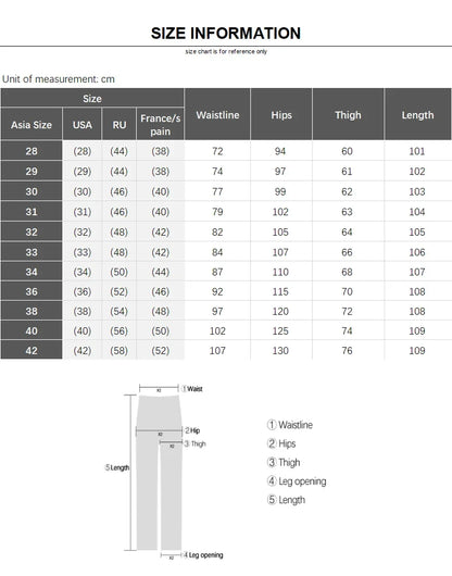 Spring Summer New Men's Casual Pants Thin Mulberry Silk Soft Business Casual Trousers Slim Straight Elastic Suit Pants Male