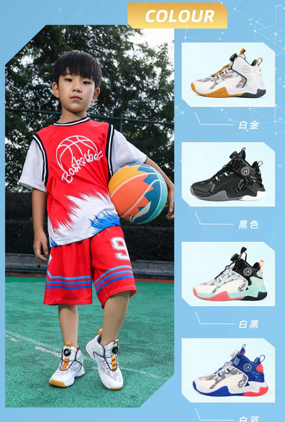 High-Quality Breathable Casual Basketball Shoes for Boys Fashionable Children's Footwear for Comfort And Style