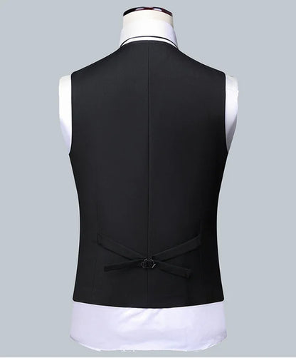 Men's Solid Color Business Suit 2025 High Quality Fashion Banquet Wedding Trend Groom Best Man Single 3/2/1