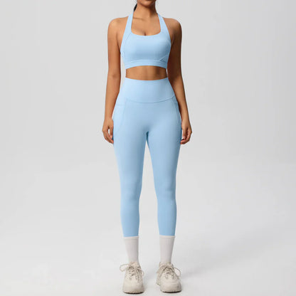 Yoga Suit Sports Set Womens Sportswear Sports women's yoga bra  Tummy Control Slimming Booty Leggings Women's tracksuit