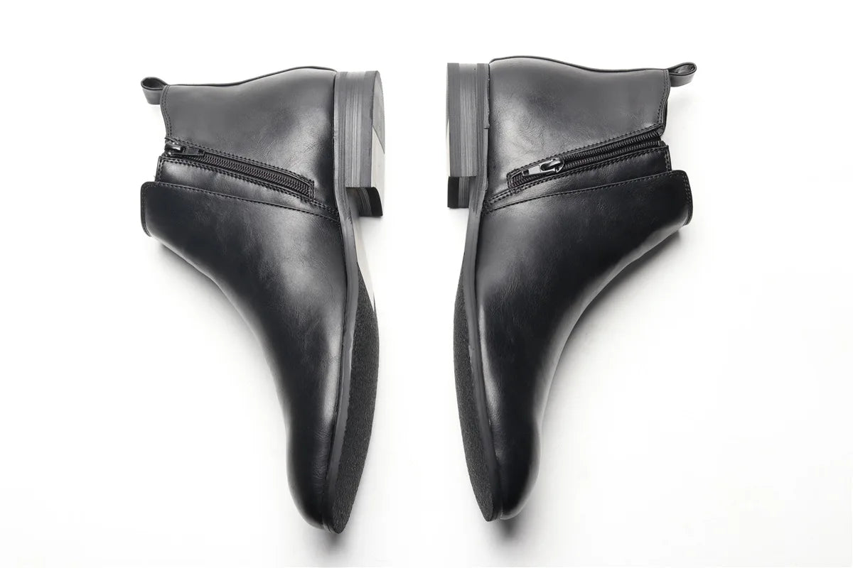 Size 7~13 Men Chelsea Boots Italian Style Ankle Boots soft leather Men Boots