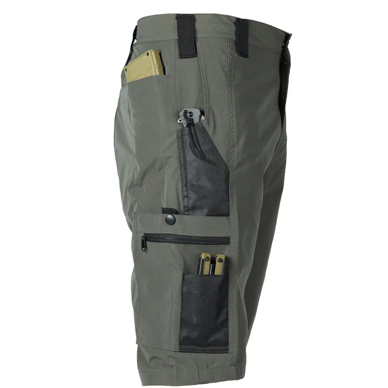 Tactical Camouflage Shorts Outdoor Work Pants Men's Multi-pocket Casual Cargo Short Pants Quick Dry Wear-resisting Shorts Male