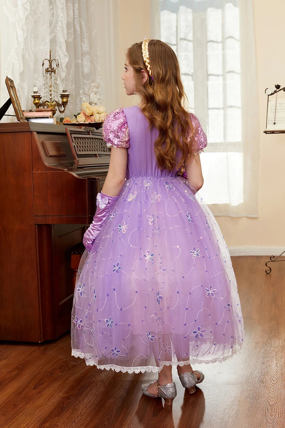Children Princess Clothing Kids Elsa Anna Cinderella Rapunzel Party Cosplay Dresses Little Girls Christmas Halloween Dress Up