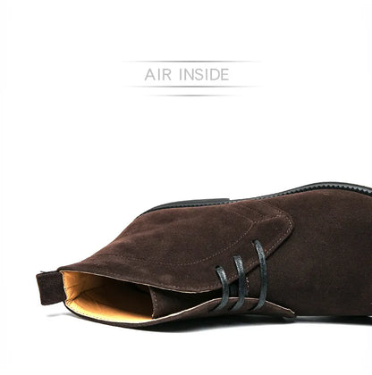 Leather Men Ankle Chelsea Boots Men Work Shoes Pointed Toe Leisure Boots for Male Casual Motorcycle Boots Botas Plus Size 38-48
