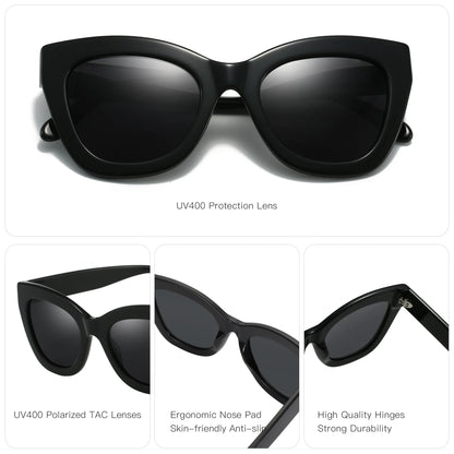 Handmade Acetate Polarized Sunglasses Fashion Square Shade UV400 Protection Sun Glasses for Women