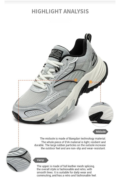 Women Running Shoes Non-slip Shock-Absorbing Lightweight Outdoor Hiking Fashion Jogging Female Sneakers 682512202F