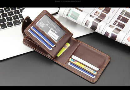 Business and leisure men's wallet horizontal zipper buckle wallet wallet